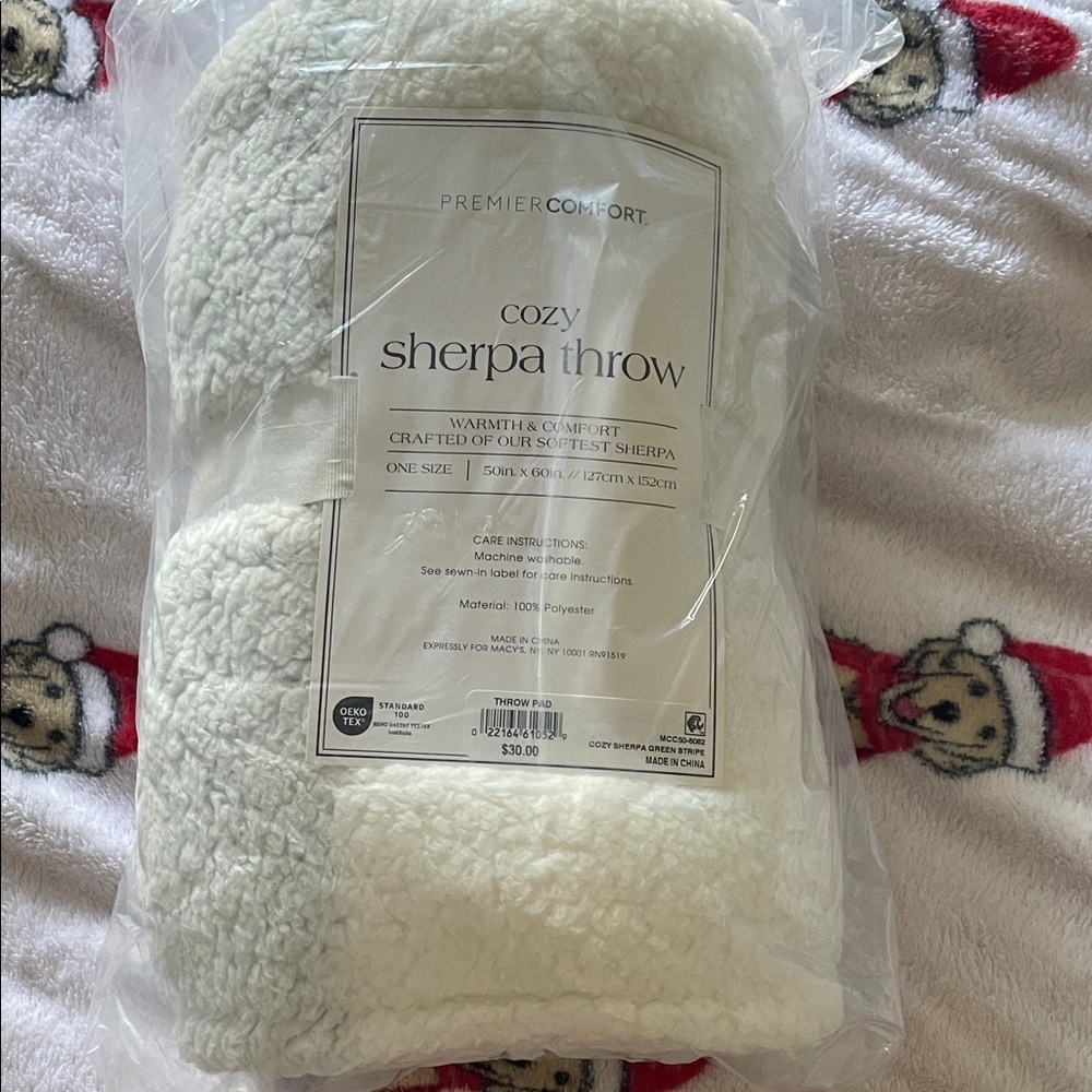 Soft Sherpa Throw in Cream